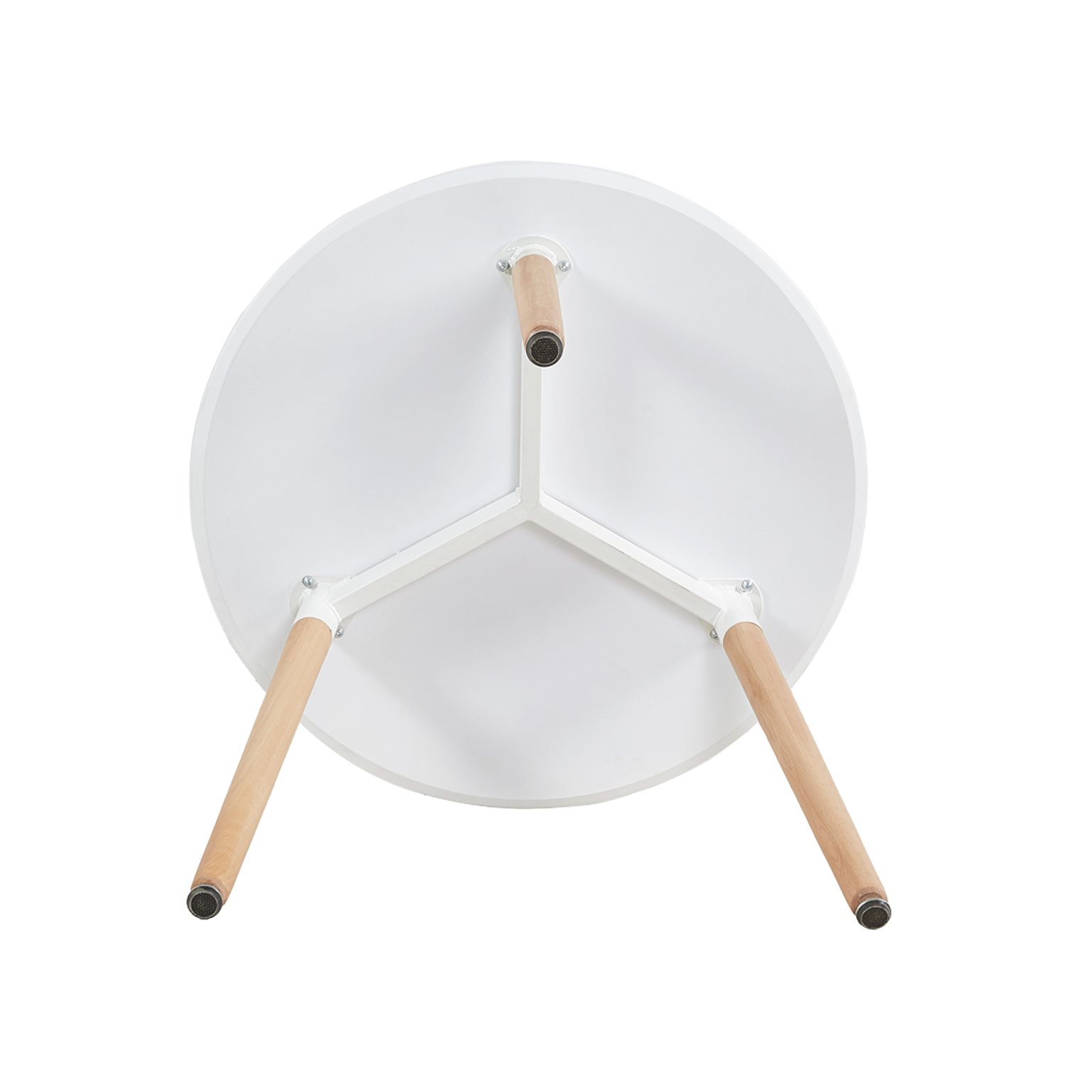 H.J WeDoo Juego de comedor con 1 mesa y 4 sillas de estilo nórdico, para cocina, jardín, cafetería, bar (mesa blanca y sillas)