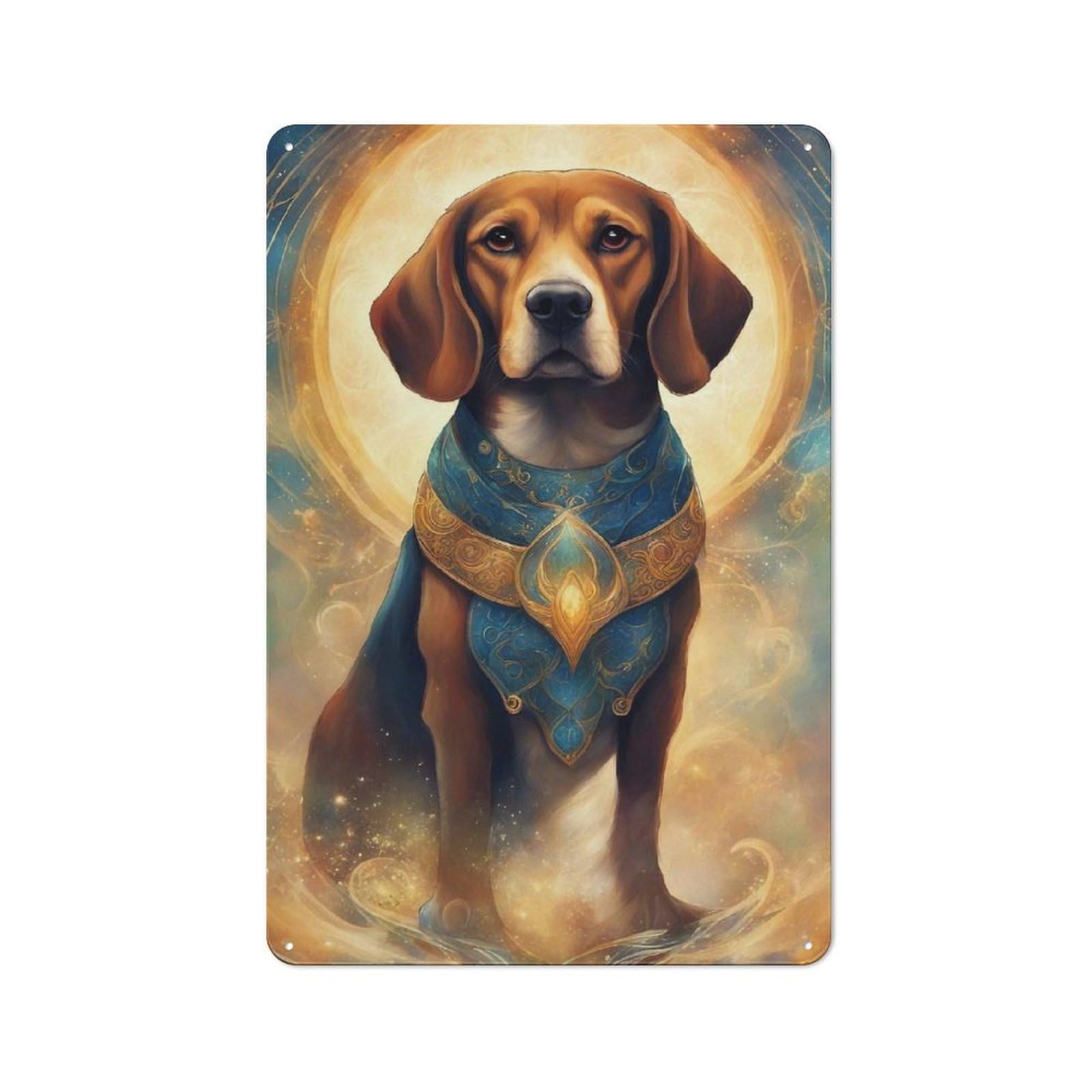 Junmoney Dog000112 Decorative Tin Plaque With Design 30X20cm, Old Style Bar Wall Plaque For Bar, Kitchen, Garage Or Games Room