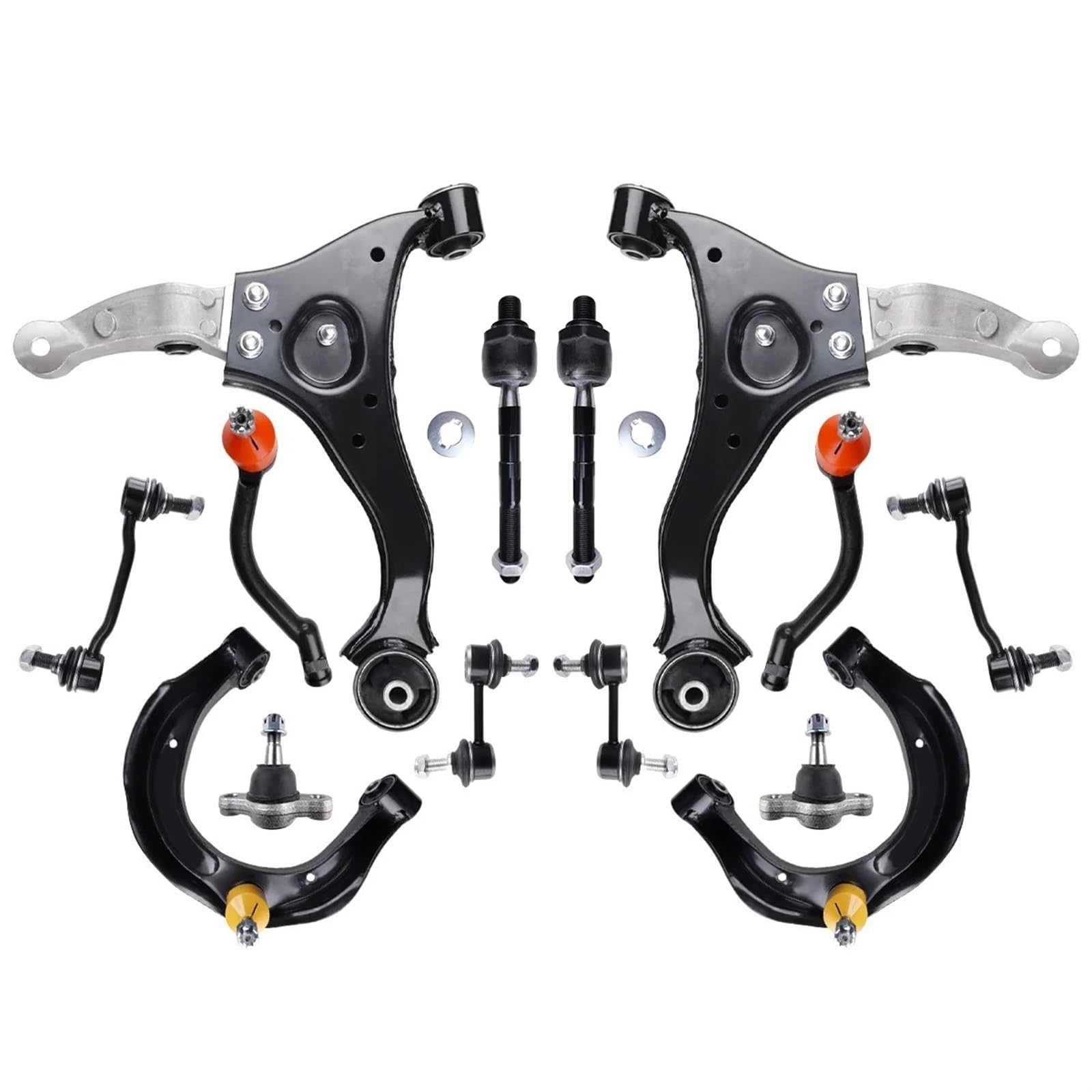 Giunto sferico del braccio di controllo inferiore anteriore Tirante terminale Link 14 pezzi Sospensione compatibile con Hyundai Sonata 2006 2007 2008 545003K000