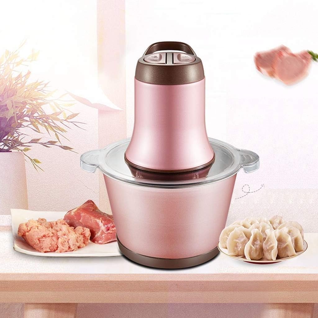 Food Processor, Household Electric Automatic Meat Mincer, Stainless Steel Meat Grinder, Meat, Vegetable, Fruit and Nut Mincer (25 * 23CM)
