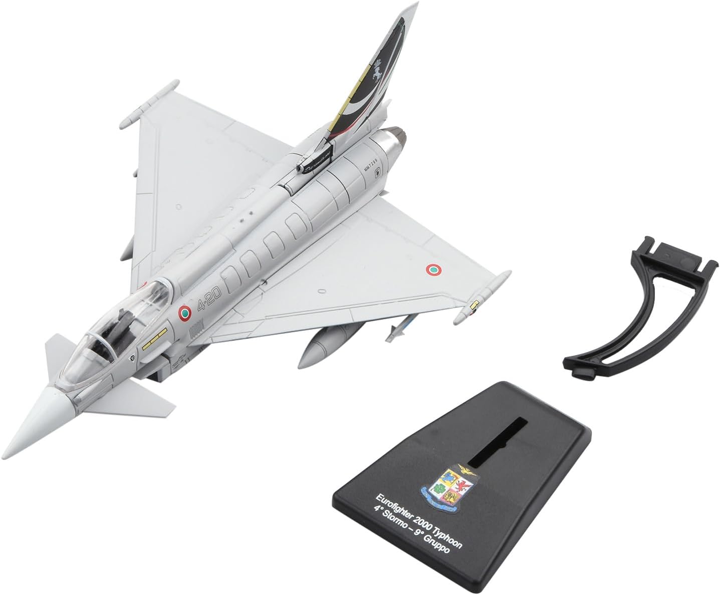 1/100 Scale Eurofighter Typhoon EF-2000 Fighter Model Alloy Model Diecast Plane Toy for Collection