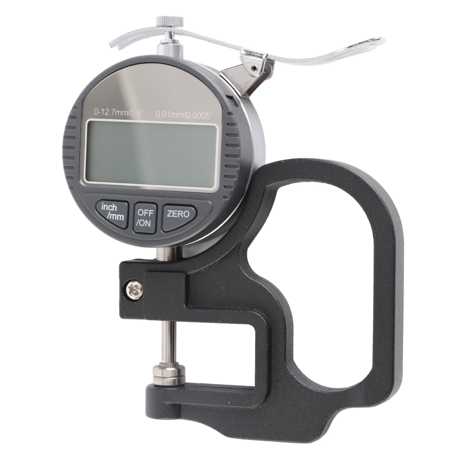 Micrometro digitale per spessore Misuratore di spessore elettronico Misuratore di spessore di precisione 0,01 mm per pelle, legno, carta, gamma 0-12,7 mm, Strumento portatile