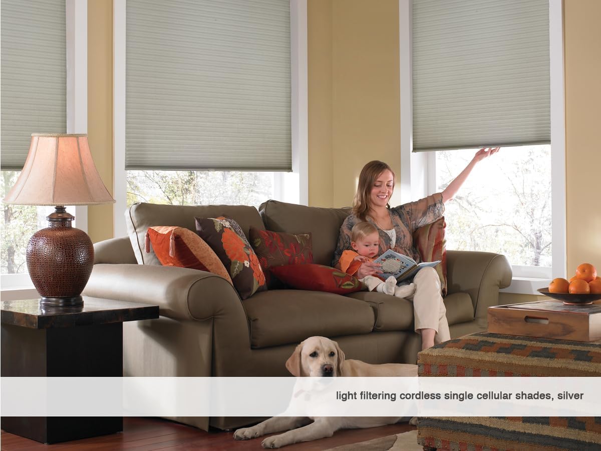 Custom Cordless Light Filtering Cellular Shades