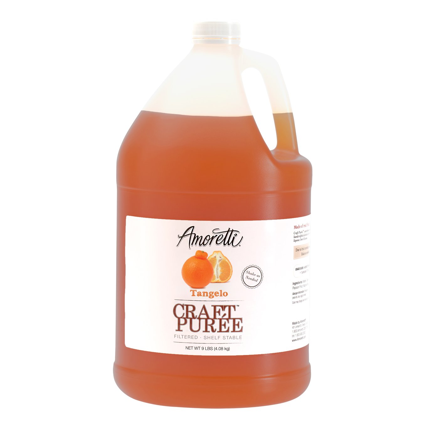 Amoretti Puree Craft, Tangelo, 9 Pound