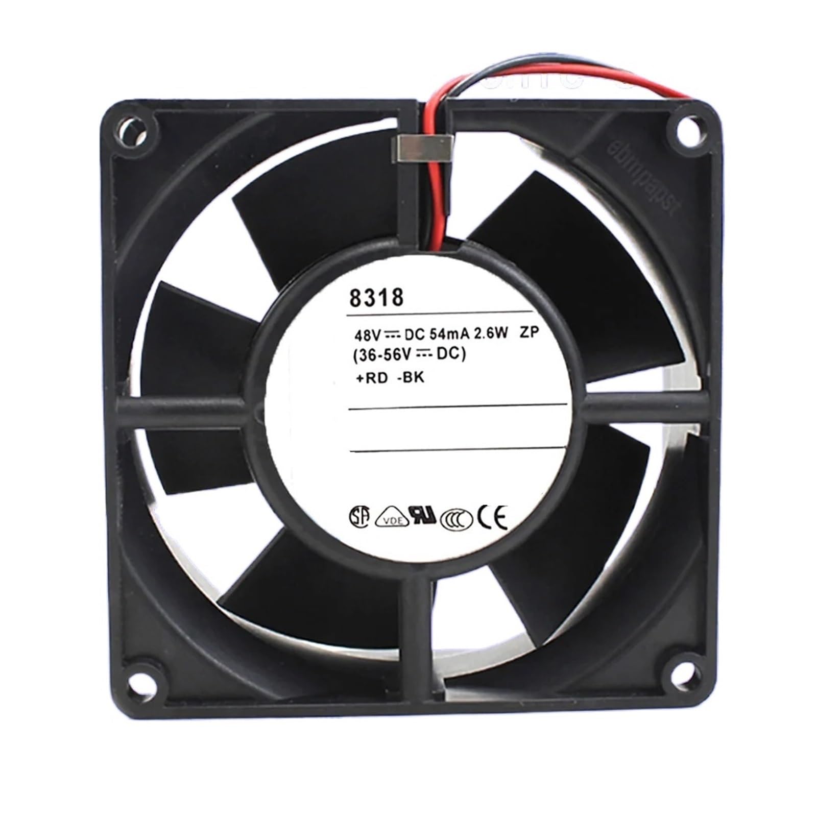 OKEWGHFL 8318 48V DC 2.6W COOLING FAN 8032 80 x 80 x 32 mm