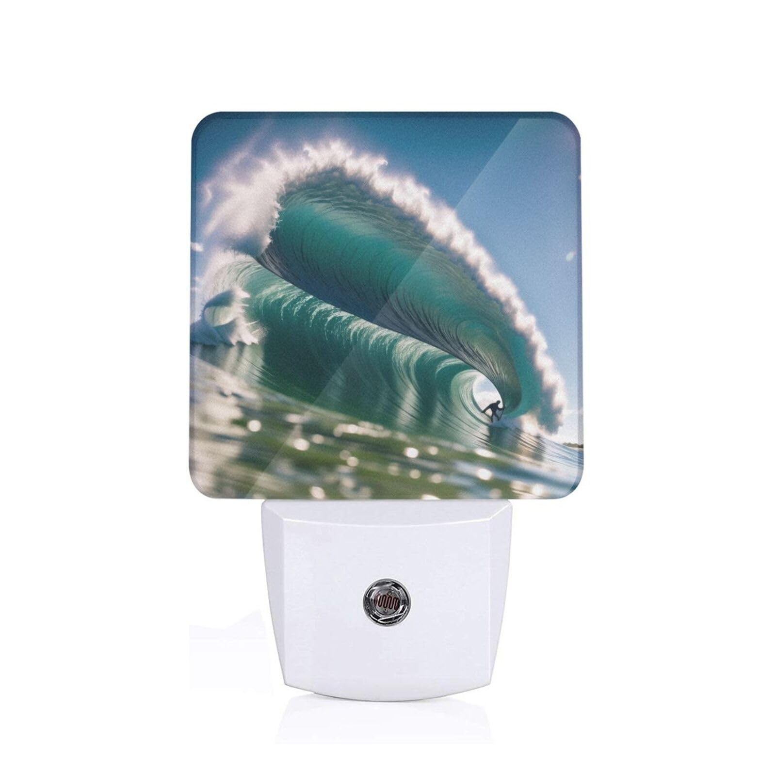 Surfing Print Night Lights,Night Light Plug in Wall,Night Lights for Adults,Hallway,Kitchen, Plug in Night Lights for Bedroom, Corridor