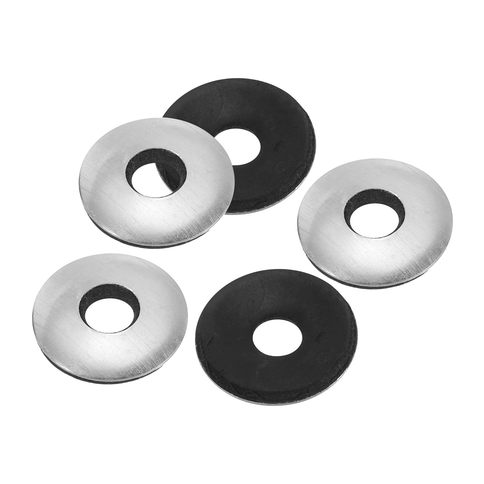 PATIKIL 1/4"x3/4" Aluminum EPDM Bonded Sealing Neoprene Rubber Sealing Washers