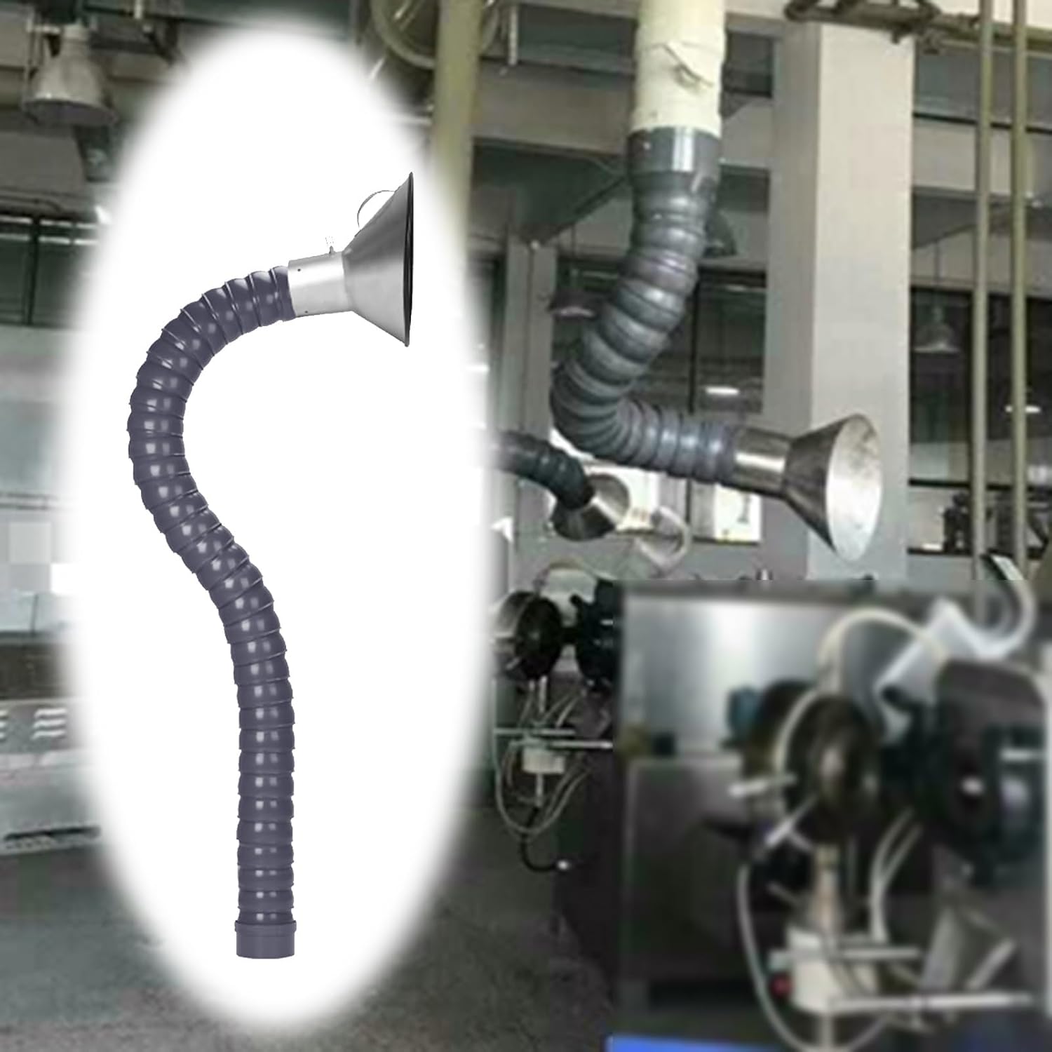 Flexible Duct Hose for Dust and Fume Extraction, Articulated Arm Design ...