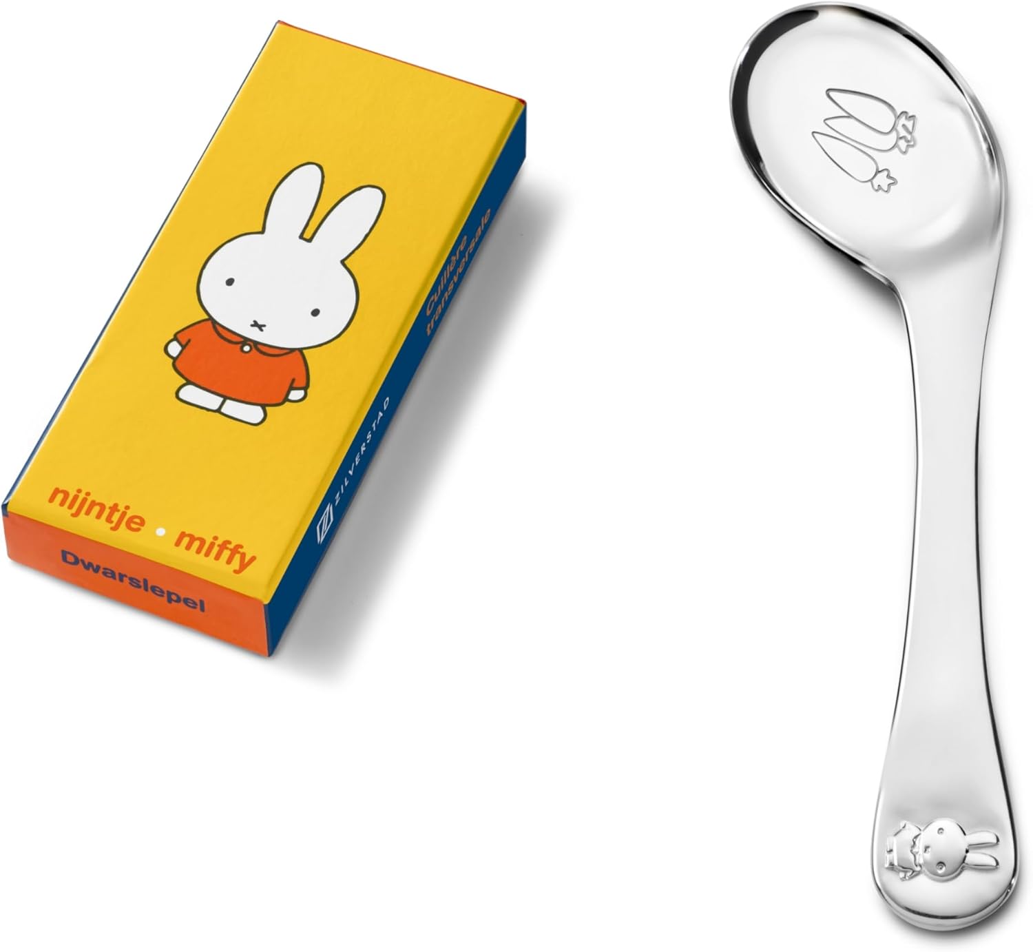 Zilverstad Side Spoon Miffy, Stainless Steel, Silver, 4 x 13.2 x 0.9 cm