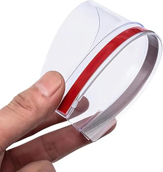for Fiat-ottimo Car 2pcs Carbon Fiber Sun Visor Shade Cover Car Rearview Mirror Rain Eyebrow Protector Clear Vision for Rain Car02