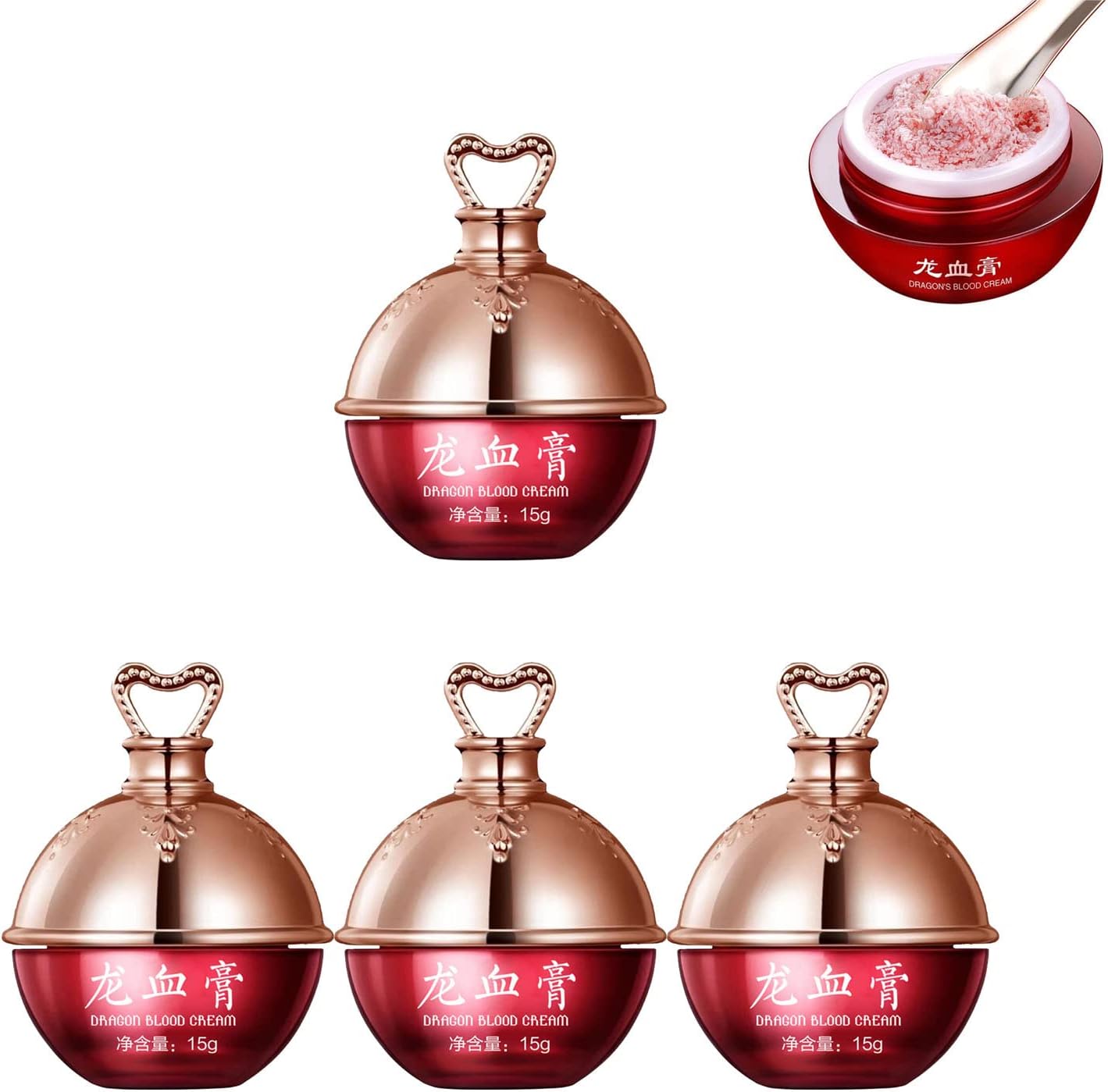 Retinol Placenta Dragon Blood Cream, 15g Royal Age Cream Face Moisturizer Anti Wrinkle Cream (4pcs, Small)