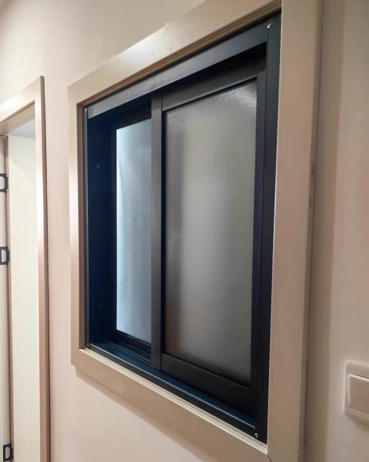 Sliding Transom Window with Locking Positions, Custom Size Horizontal Flush Mount Casement for Barns Playhouses Porthole