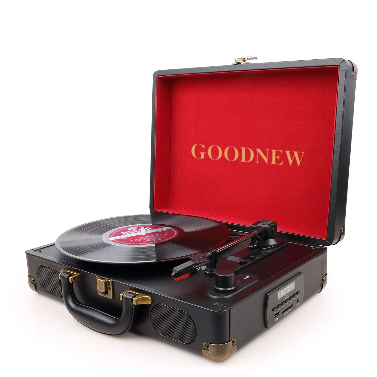 GOODNEW vinyl record player Turntable 