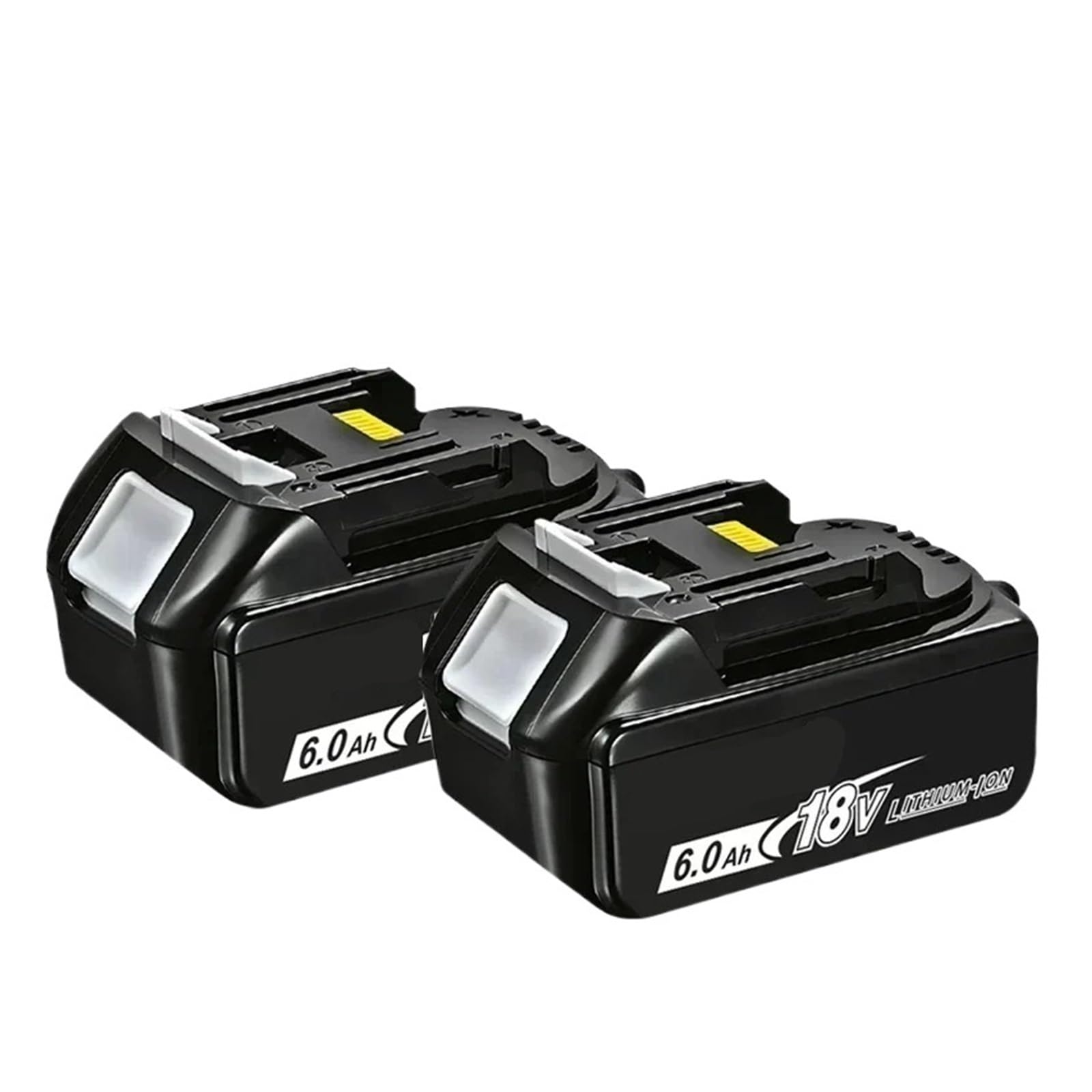 Batteria Originale 18 V 5/6/9 Ah, Compatibile Con Makita, Batteria For Utensili Elettrici Ricaricabili Di Grande Capacità, Batteria Agli Ioni Di Litio Di Ricambio + Caricabatterie(2PCS 5.0Ah1Changre)
