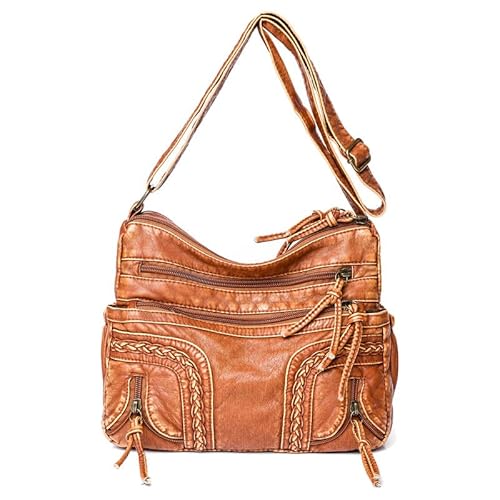 Borsa a tracolla Sacchetto da Donna pelle Sintetica Piccola Bauletto a spalla Moda Borse a mano Crossbody Satchel per Donne Madre Borsetta