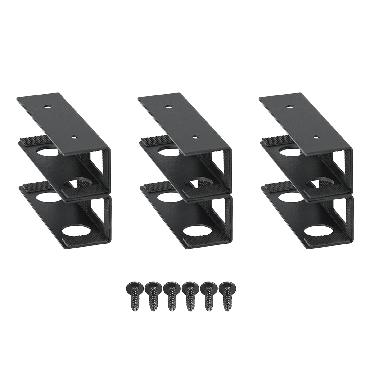 MICFENY 3Pcs Under Desk Laptop Mount Space Saving Organizers Rack Convenient for Laptops Tablets Keyboards and More Use