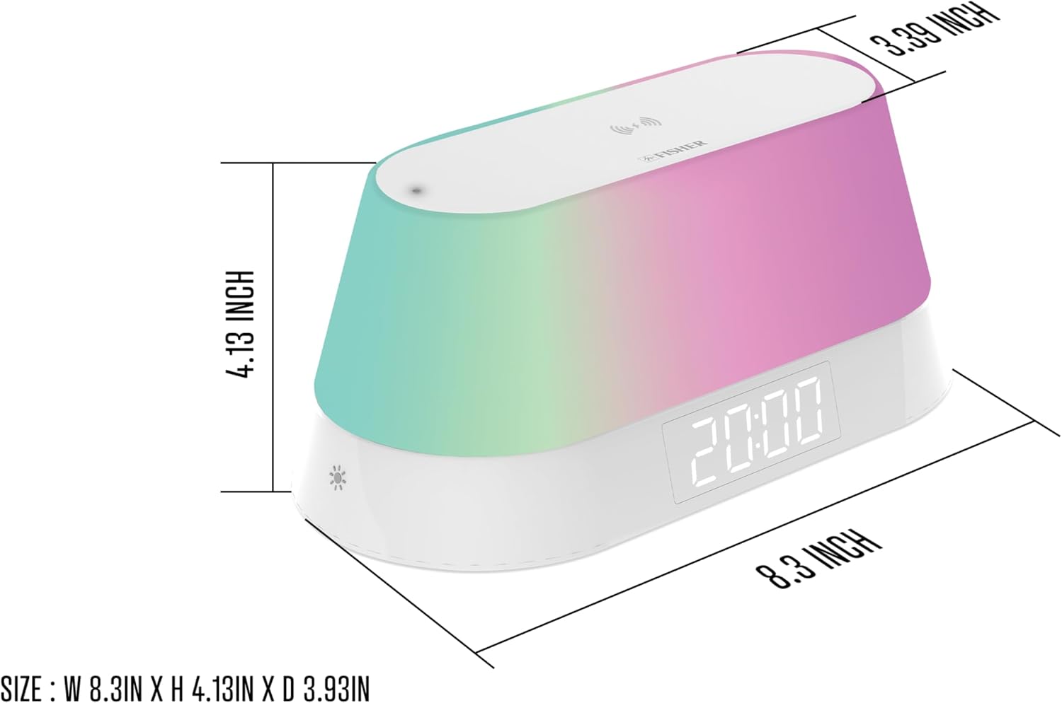 Dimensions of the Fisher Alarm Clock