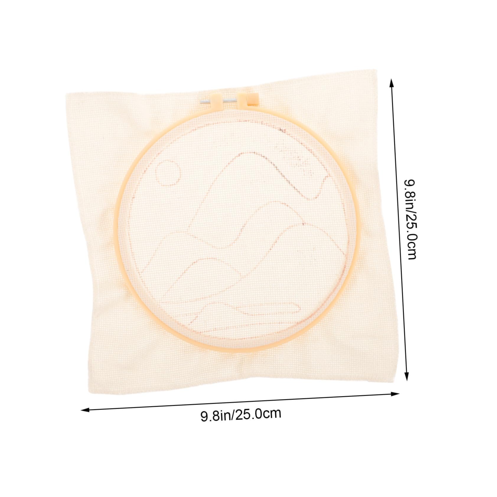 OSALADI 1 Set Punch Needle Craft Making Kit DIY Materials with Frame Yarn and Pen for Easy Embroidery Projects for Beginners and Craft Enthusiasts