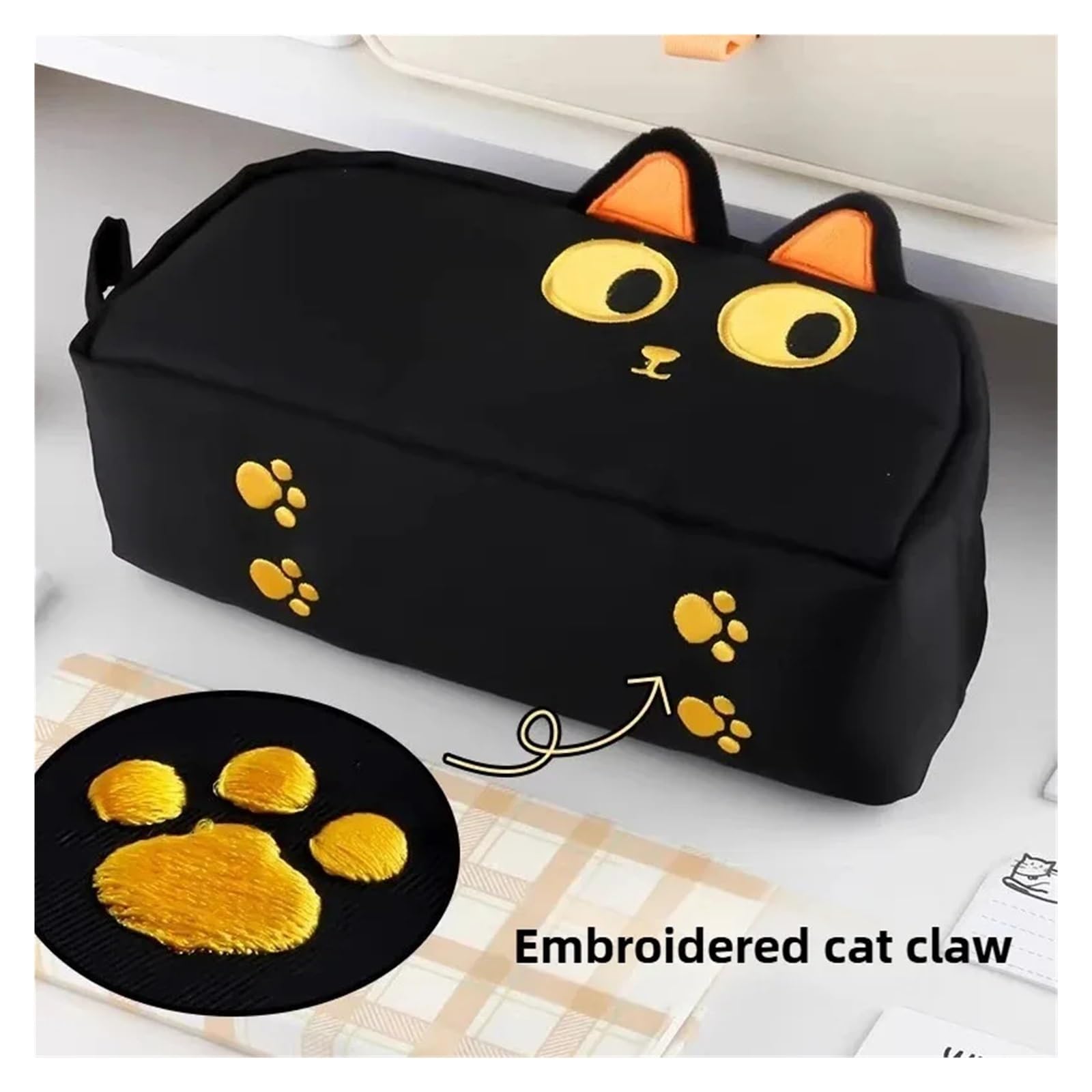 Astuccio con orecchie di gatto for la scuola e l'ufficio