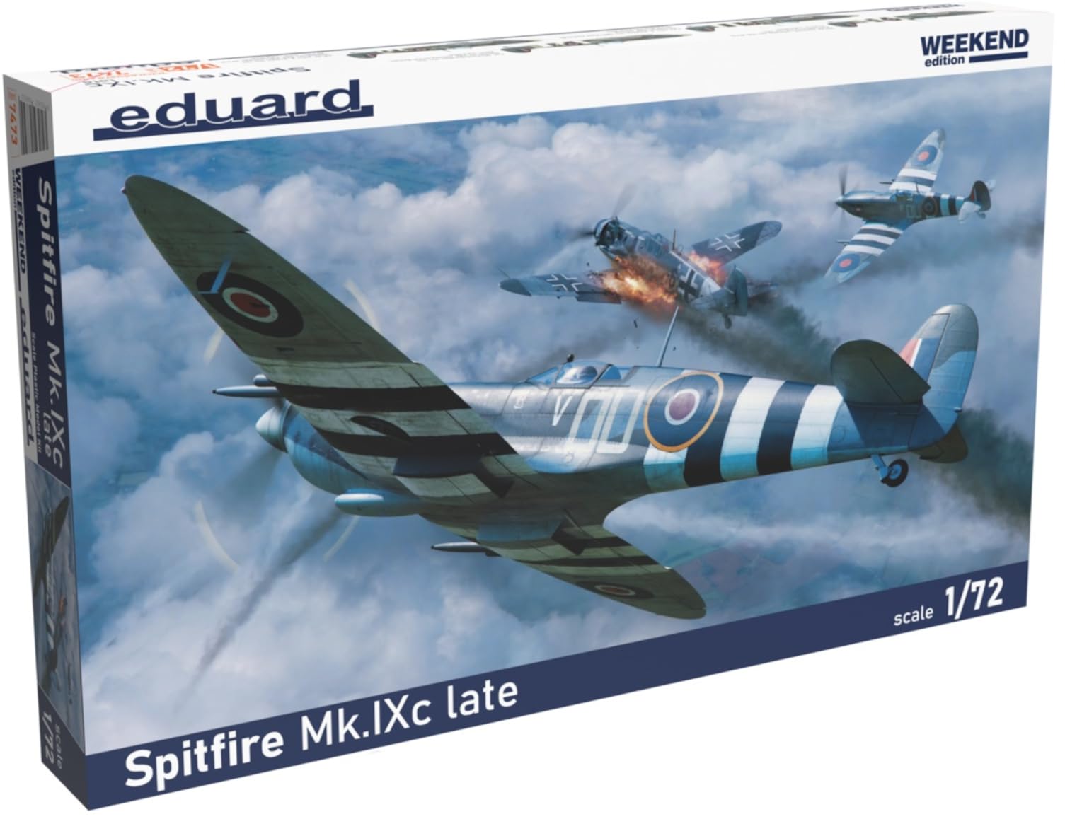 EDUARD - Spitfire MK.ixc Late Airplane Model - Weekend Edition 7473| 1:72 Model Tank Promo