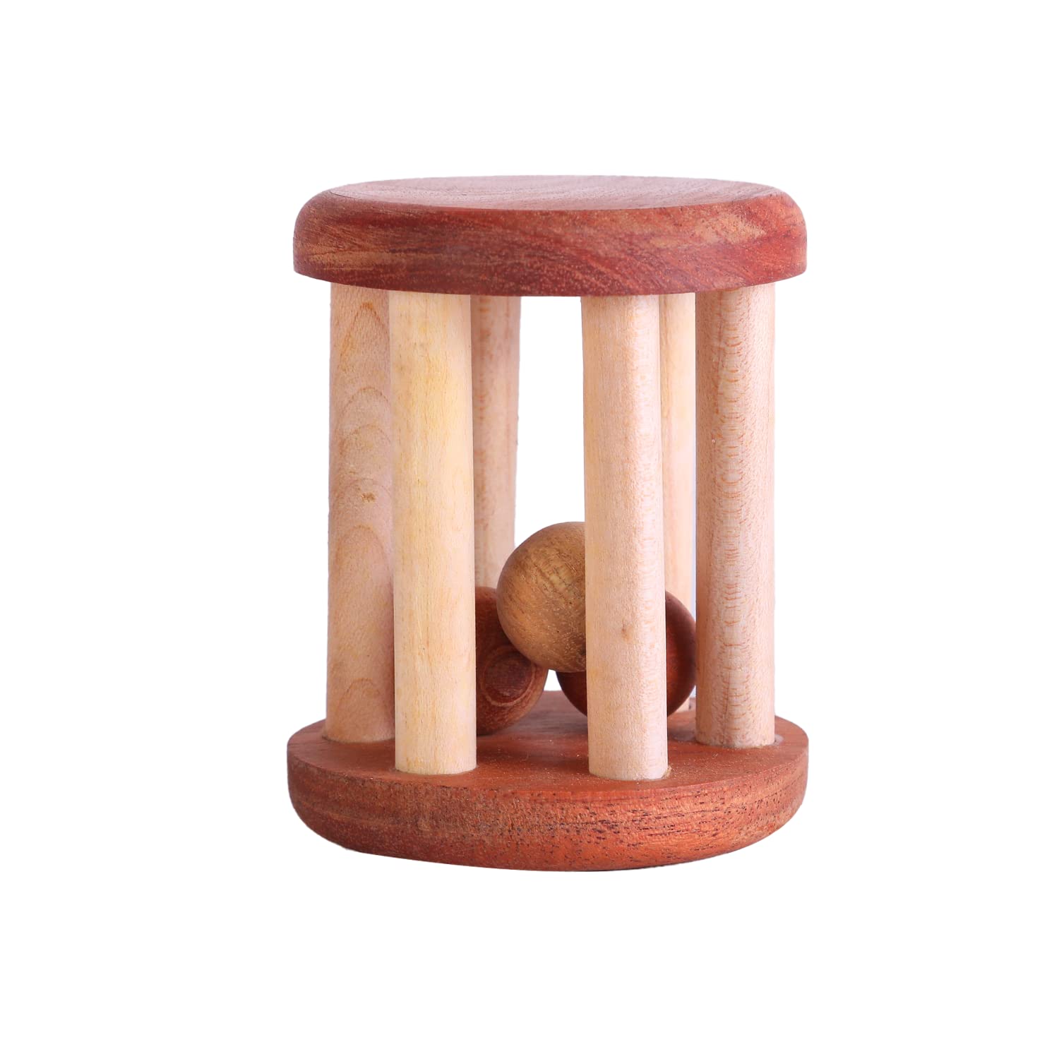 Taruh Neem Rolling Rattle | Neem Wooden Rattle | Neem Wood Caged Rattle | Montessori Rattle (B09RWMNLGF) Amazon Price History, Amazon Price Tracker