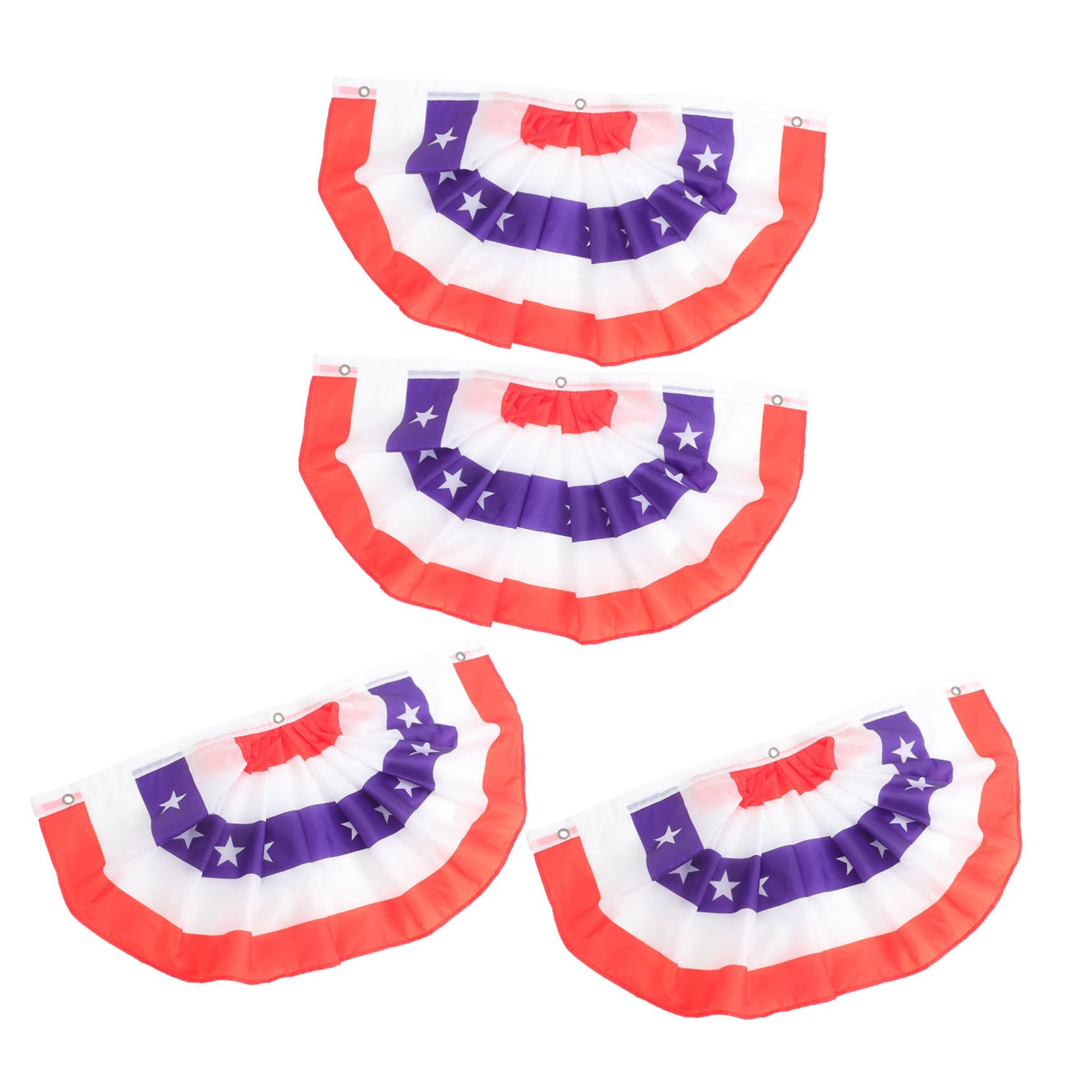 4 Drapeaux Américains Résistants pour Décorations de Jardin et Événements