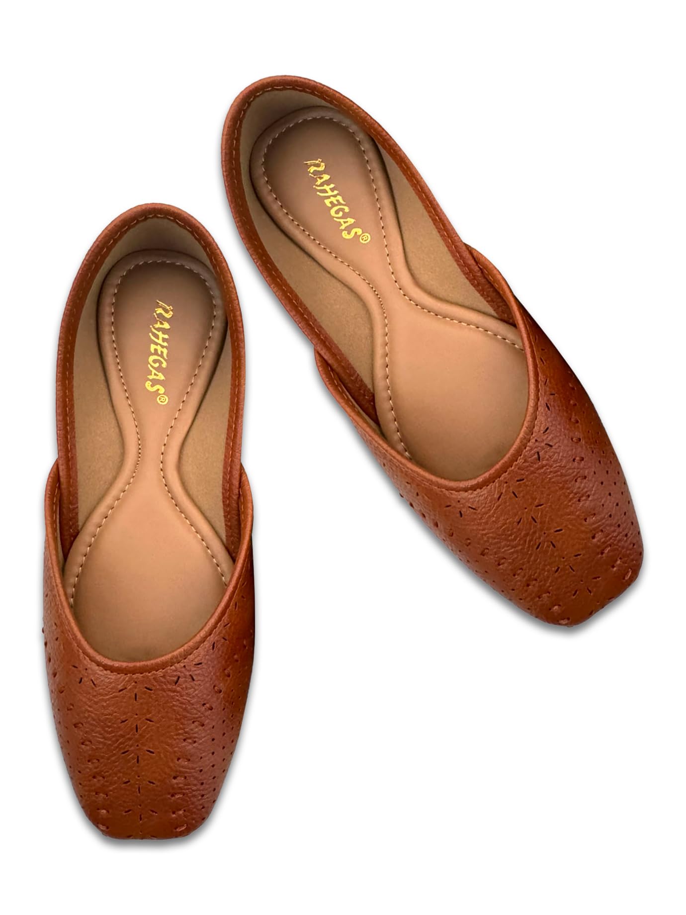 RAHEGAS Women Embroidered Jutti Flats for Ethnic & Casual Wear-picture-29
