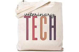 Best Practical Vet Tech Canvas Tote Bag for Women, Durable Vet Tech Shopping Bag