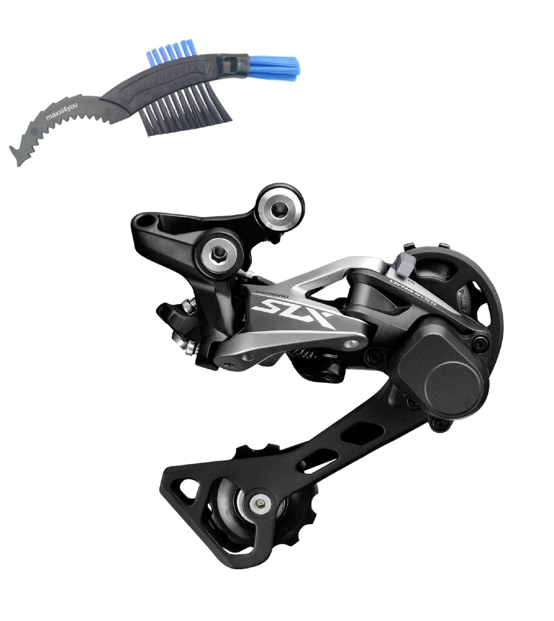 maxxi4you Shimano SLX RD-M7000 Dérailleur arrière 11 vitesses avec brosse à chaîne de vélo