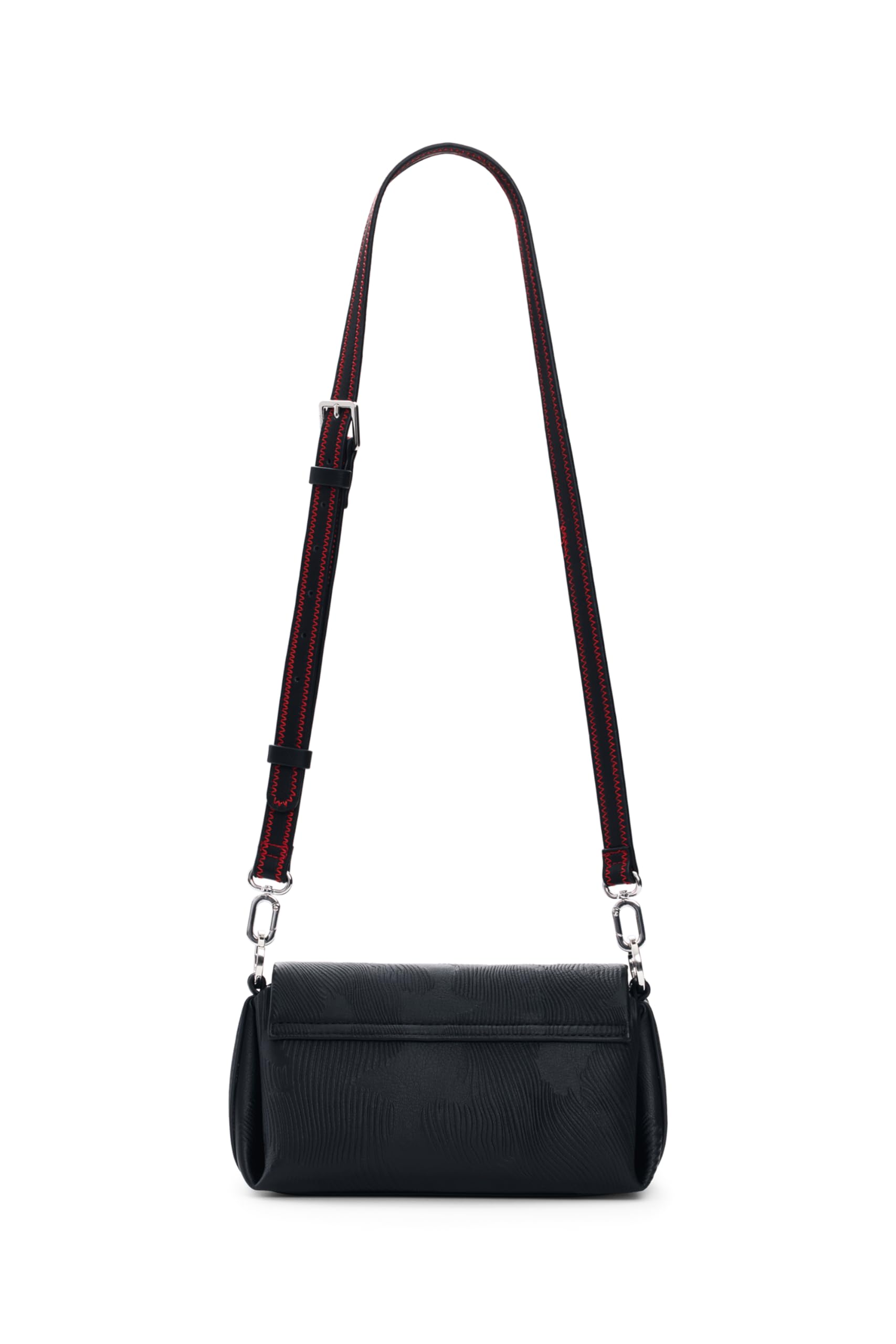 Desigual bolso bandolera bolso de hombro Mirenis Naron Mini Flap Bag Black negro
