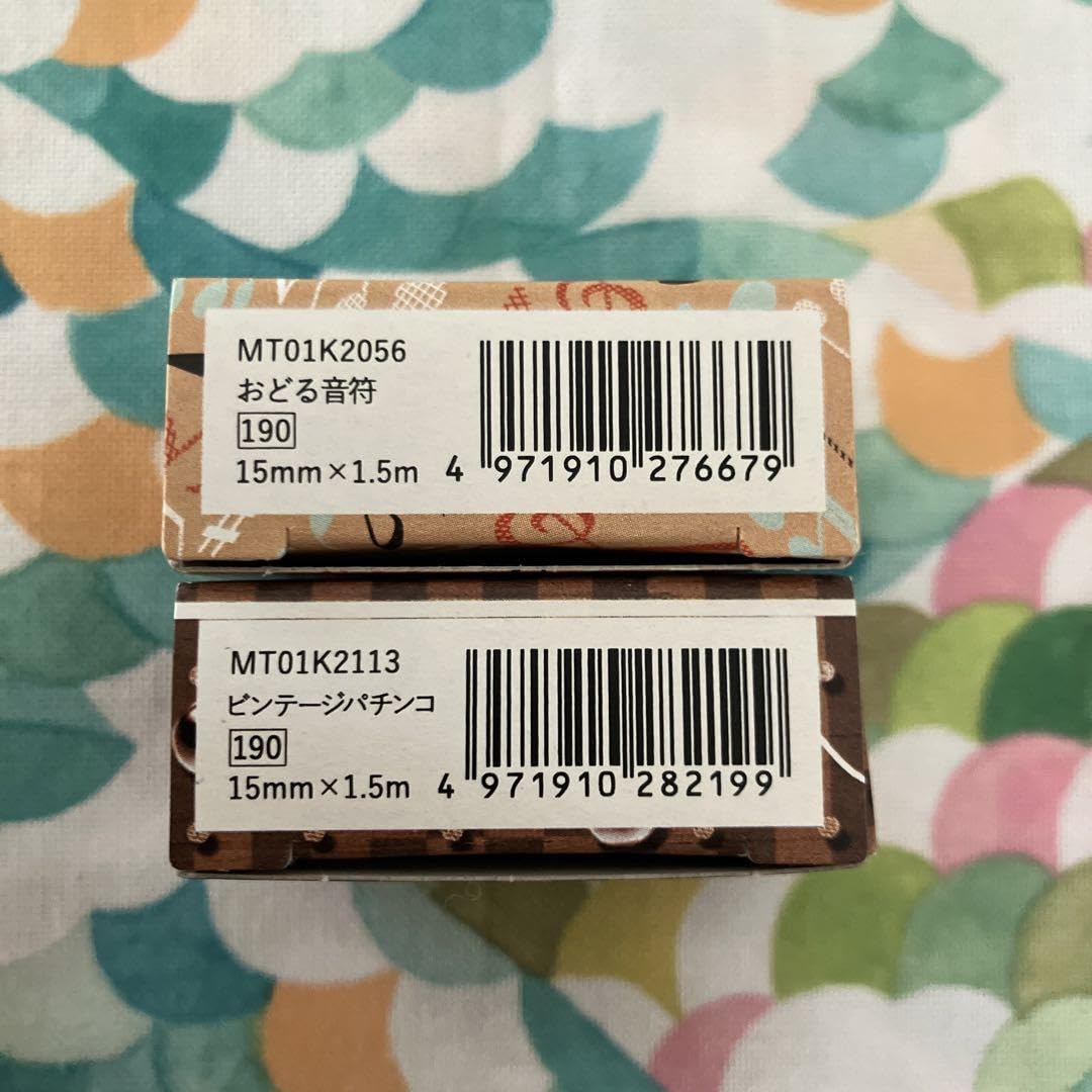 マスキングテープ mt 2セット ビンテージパチンコ おどる音符