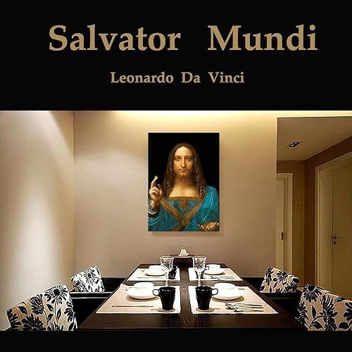 Miniatura 2 de ELITEART -Salvator Mundi por Leonardo Da Vinci Reproducción de pintura al óleo Giclée Wall Art Impresiones en lienzo