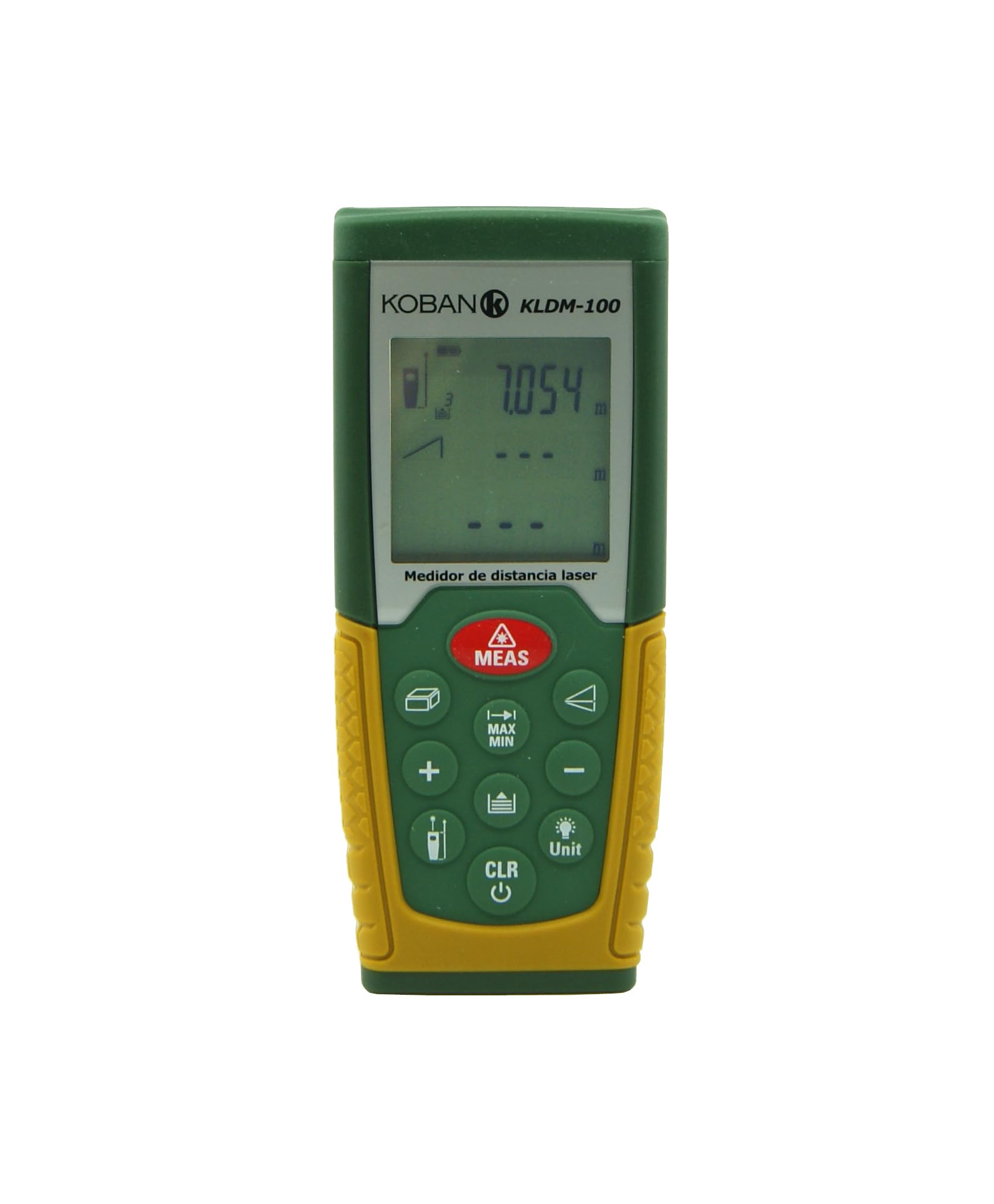 KOBAN KLDM-100 Mesureur Laser de Distance 100 Mètres Précision ±1,5mm avec Grand Écran LCD. Télémètre Laser de Poche IP54. Outil de Mesure Numérique pour l'Extérieur Facile à Utiliser.