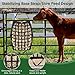 HAYSRMAN Hay Bags for Horses Slow Feed,Heavy Duty Oxford Fabric with Widening Side Design, Full Back Zipper & Adjustable Strap for Easy Filling, Hanging and Clean Eating