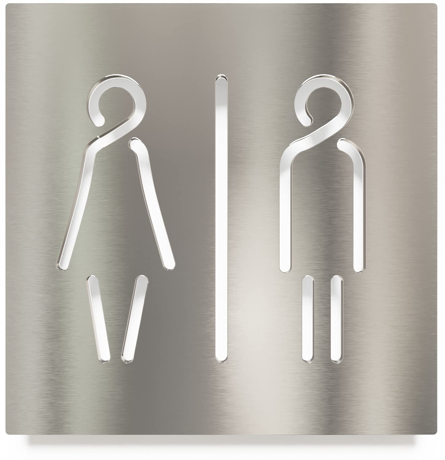 Buy INOXSIGN Toilet Sign C02 ? Unisex Toilet Sign ? SelfAdhesive