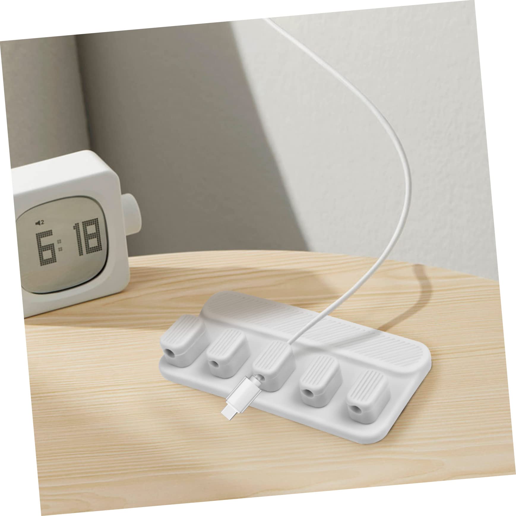 Uonlytech 4 Juegos De Clips Magnéticos Para Cables Organizador De Cables Herramienta De Gestión De Cables De Escritorio Para El Hogar La Oficina Y El Coche.