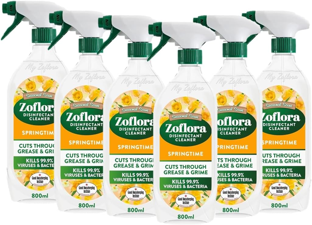 Zoflora - Springtime Trigger Spray - 800ml - 6 Pack : Amazon.co.uk: Grocery