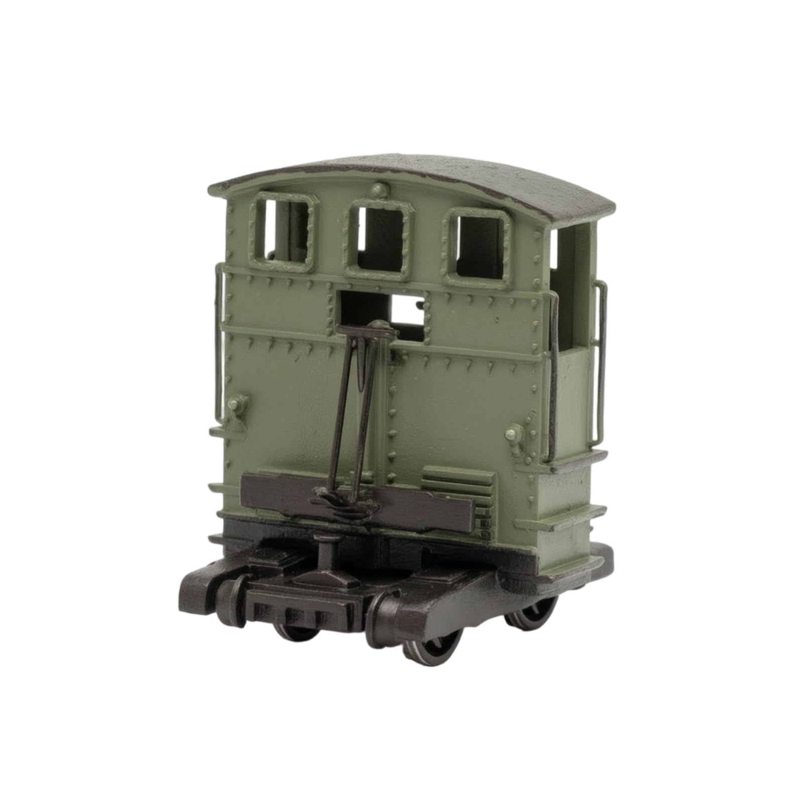 Harilla Réplique de Locomotive Statique Locomotive de Manœuvre Maquette Train Modèle Ho 1/87 en Plastique Aspect Dépôt Rail Non Motorisée Présentation de, Vert