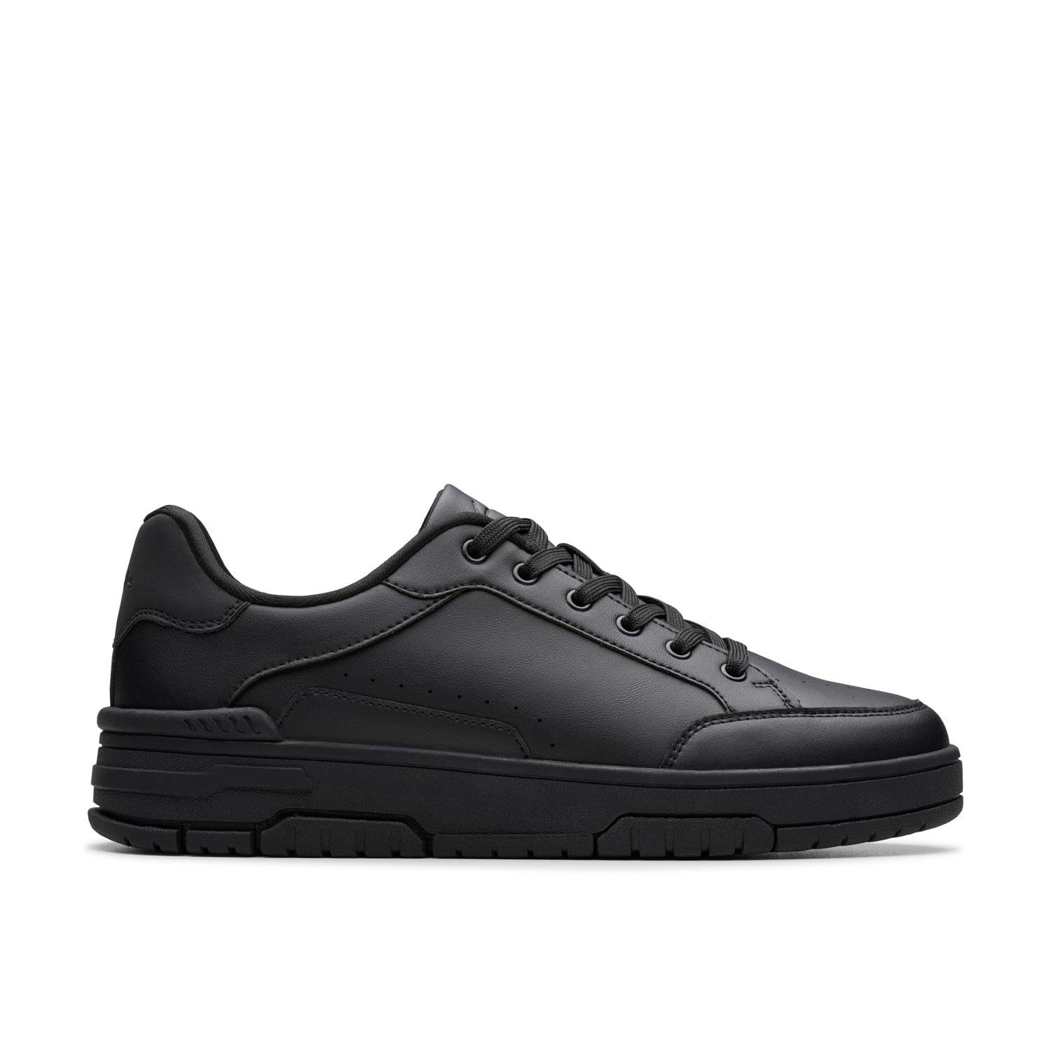Clarks Men's Check Lace Black Trainers, Lace Up | Size: 8-Standard Fit