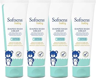 Softsens Baby Natural Diaper Rash | Nappy Cream, Enriched With Aloe Vera Juice and Shea Butter 50 g (Pack of 4)-picture-17