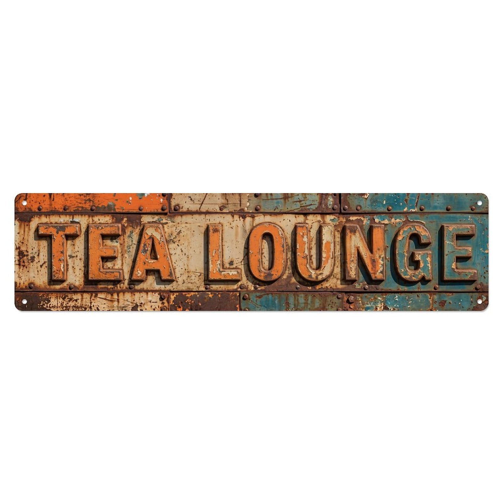 Tea Lounge Vintage Metal Tin Sign