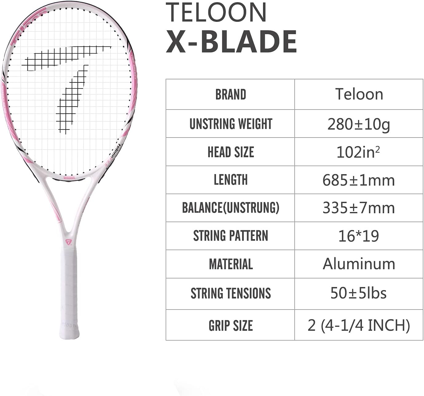 Teloon Tennis Racket -Blade (Blade-V9) : Sports & Outdoors
