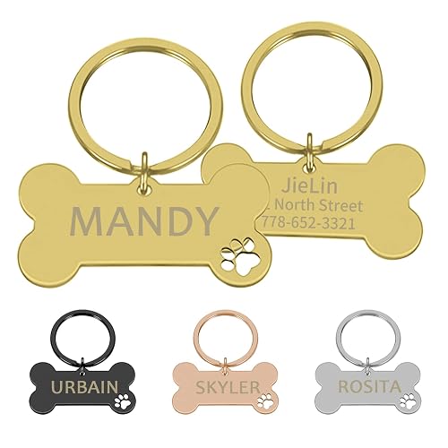 CAMAL Placas para Perros Grabadas Acero Inoxidable