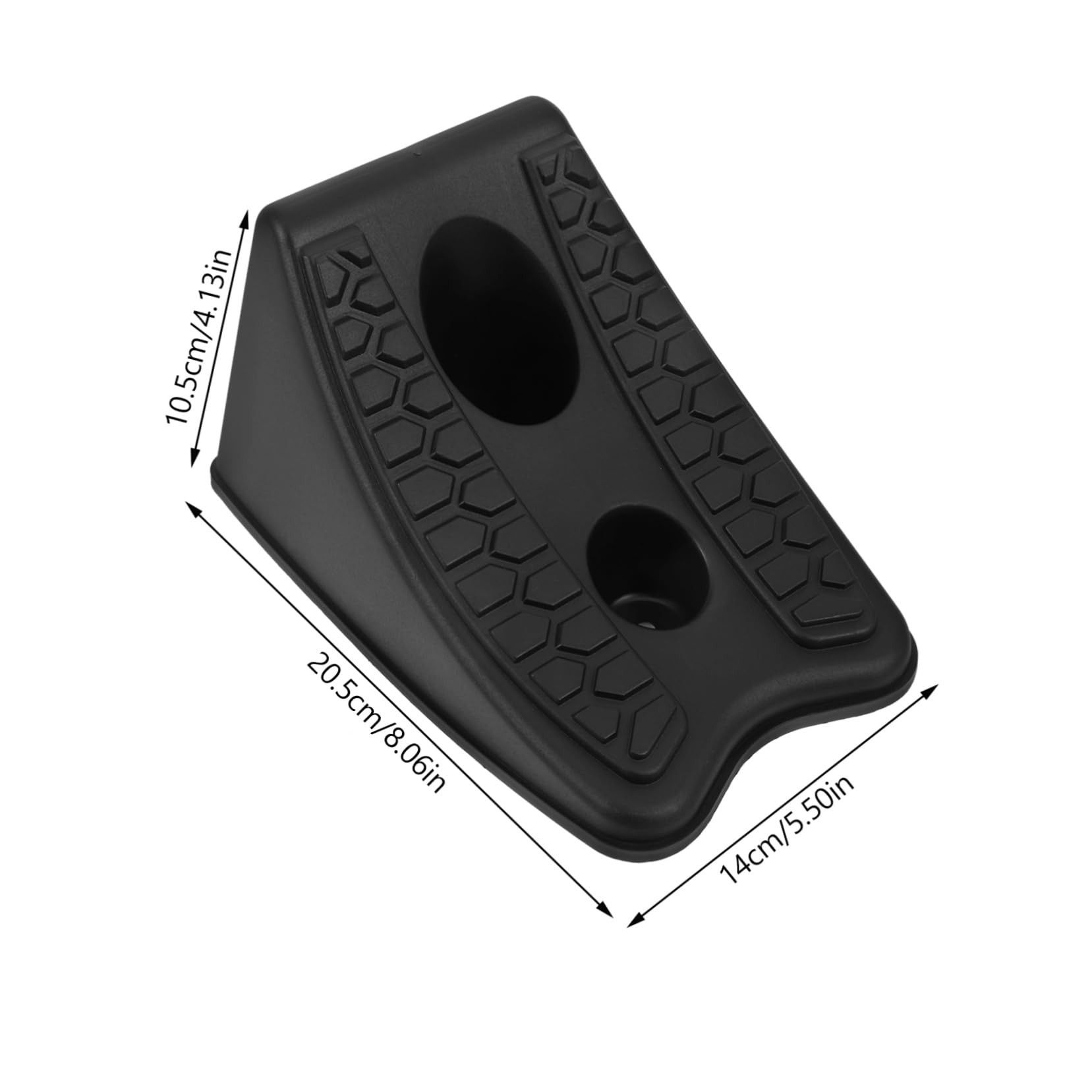 Gatuida Cuñas para Ruedas de Vehículo 2 Piezas Abs Negro para Coche