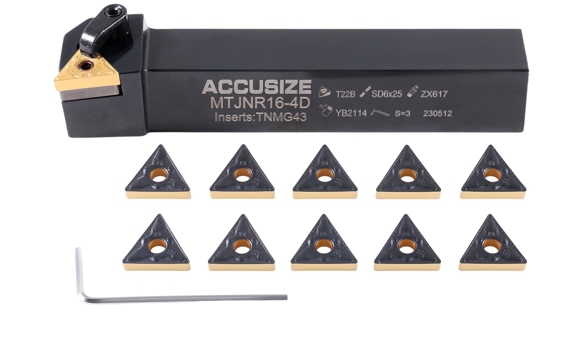 Accusize Indexable Tool Holder, 3/4" x 5", RH, 2312-5008 — Amazon image 8