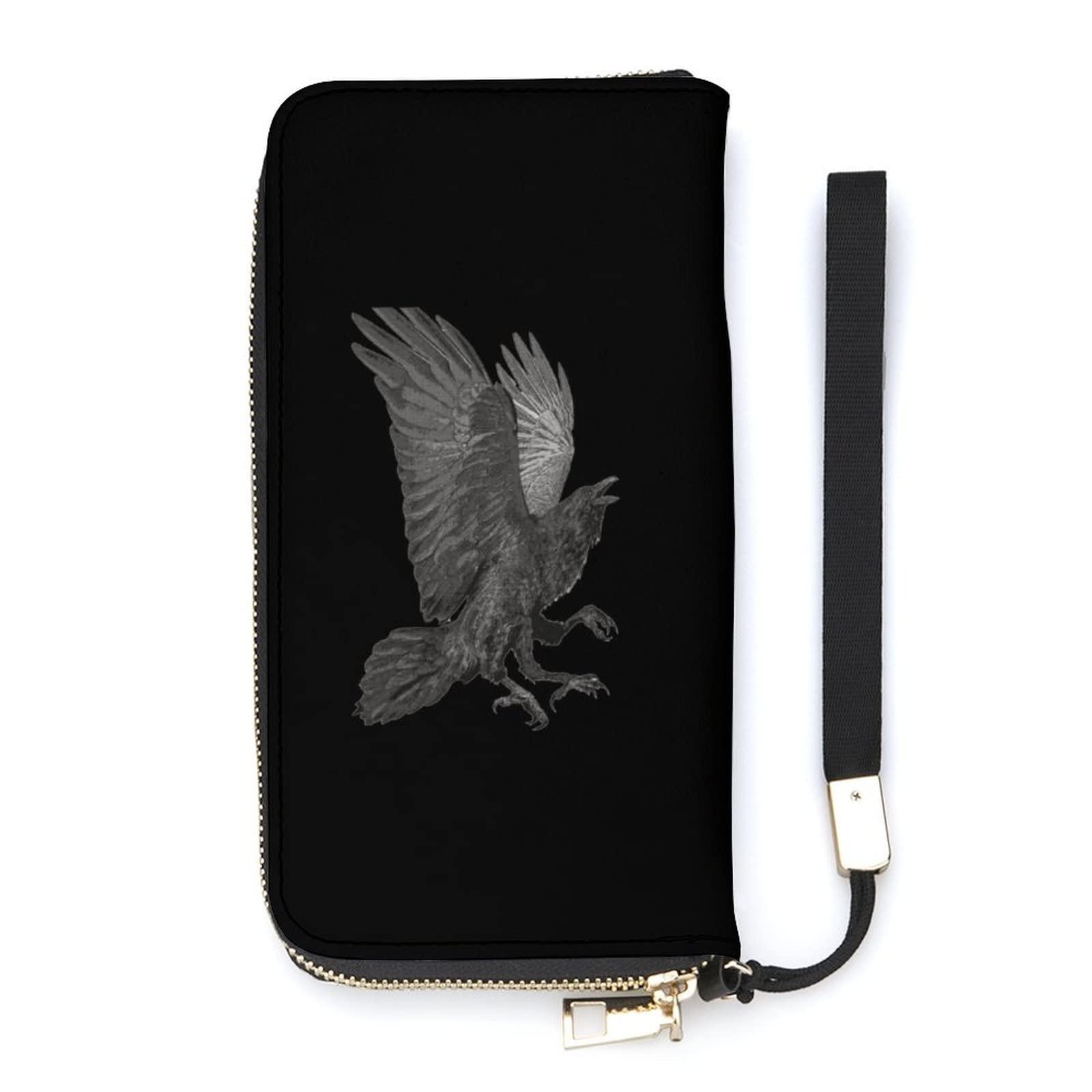 Amazon.co.jp: 八咫烏 カラス 鳥 メンズ 長財布 本革 大容量