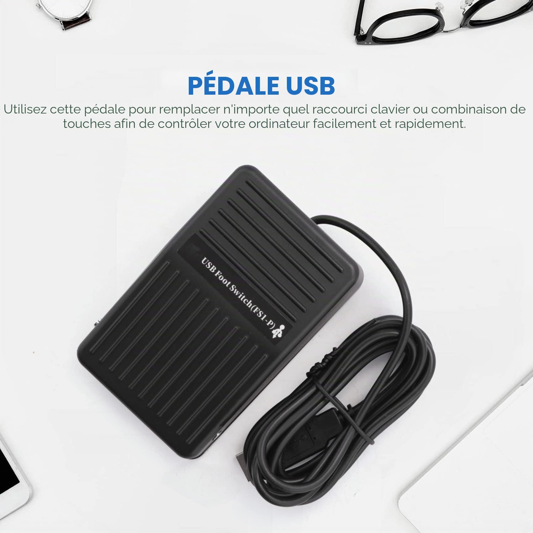 PC USB Pédale Foot Switch Clavier