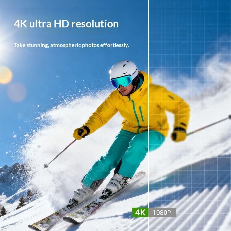Image of AUSHA 4K Smart Vlog Camera with 330 AI Face Tracking, Handheld Gimbal Stabilizer, WiFi Connectivity, 1.72 inch Touchscreen, 2400mAh Battery, Portable Mini Camera for YouTube, Reels & Live Streaming