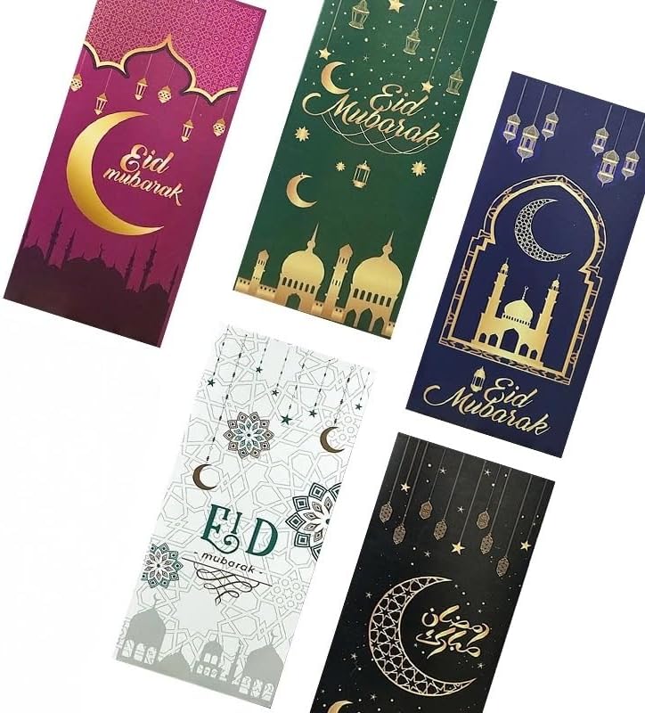 6 Eid Money Envelopes, Wallets, Gift Envelopes, Individual Designs, Eidi, Present, Gift, Treats, Decorations.