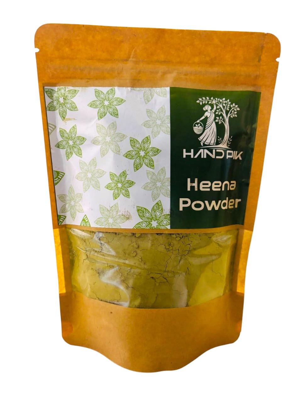 HandPik Natural Henna Powder for Hair Colour and Hands, Chemical Free Hair Dye, 250g